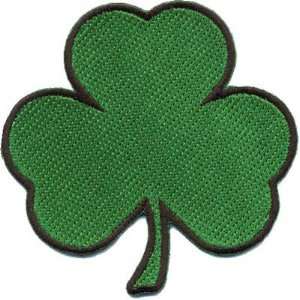  3 Leaf Clover Shamrock Patch, 3 inch, small embroidered 