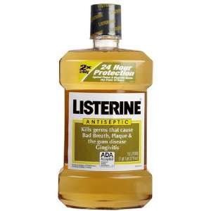 Listerine Antiseptic Adult Mouthwash Original 48 oz (Quantity of 4)