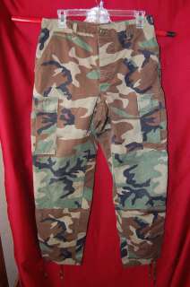 ARMY BDU WOODLAND PANTS /TROUSERS HUNTING/PAINTBALL S/L  