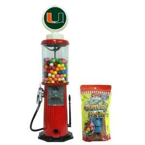   Hurricanes NCAA Red Retro Gas Pump Gumball Machine: Sports & Outdoors