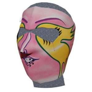  Ladies Pink Mardi Gras Neoprene Face Mask Toys & Games