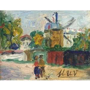 Hand Made Oil Reproduction   Maurice Utrillo   32 x 32 inches   Le 