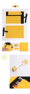122Kcal Fabric Organizer Roll Pen/Pencil Case Pocket  