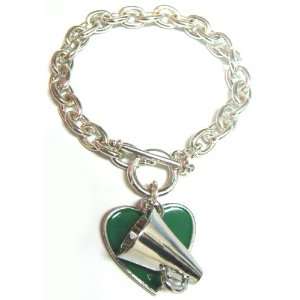  Megaphone with Green Heart Chain Bracelet (Brand New 