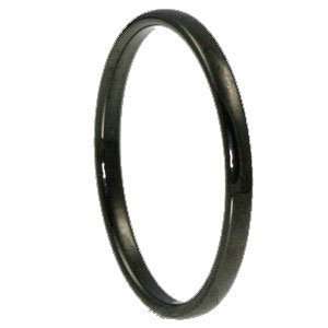   Classic Dome Black Tungsten Ring   8.5 Mens Tungsten Ring Jewelry
