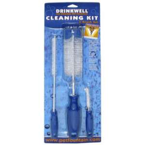 Drinkwell Pet Cat Dog Fountain 3 Brush Cleaning Kit  
