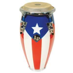   PR LPMC Mini Tunable Puerto Rican Flag Wood Conga Musical Instruments