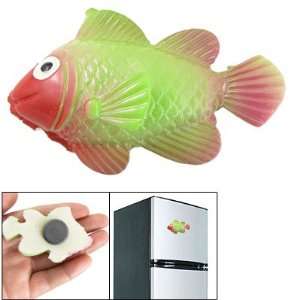  Green Red Ceramic Carp Fish Shape Magnet Sticker for Refrigerator 