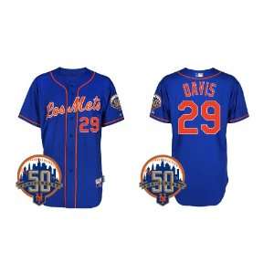 New York Mets Authentic MLB Jerseys #29 DAVIS BLUE Cool Base BASEBALL 