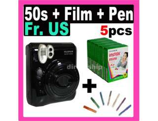 Fuji Fujifilm Instax Mini 50S Instant Camera+ 50 Color Film + Polaroid 