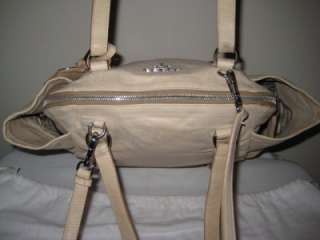 PRADA Large Beige Calfskin Leather New Look Tote Handbag  