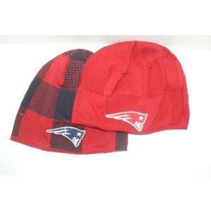 NFL New England Patriots Team Fan Reversible Beanie Hat Ski Skull Cap 