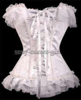 Gothic Victorian Punk Corset Size S 6XL with G String Wedding HOT 