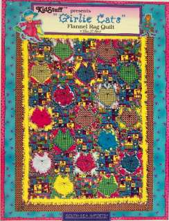 GIRLIE CATS Rag Quilt Pattern ~ Great For Cosmic Cats  