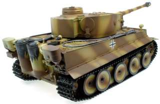 16 Taigen German Tiger I RC Tank With Smoke Sound effects HAND 