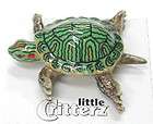 little Critterz Miniature  Red Eared Slider Turtle   LC319