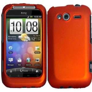  Red Orange Rubberized Snap on Hard Skin Shell Protector 