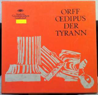 RAFAEL KUBELIK orff oedipus der tyrann 3 LP Mint  139 251/53 DGG Tulip 