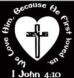 Christian Decal Religious bible verse jesus love A010  