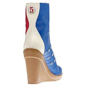 Adidas ObyO Jeremy Scott Bowling Boots Womens US 9 (UK 7.5) Red/Blue 