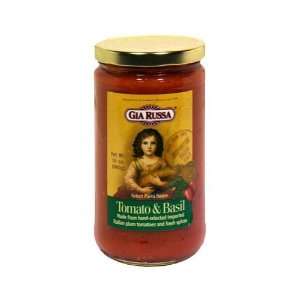 Gia Russa Pasta Sauce Tomato & Basil 24 oz. (Pack of 6)  
