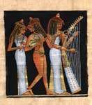 Egyptian Papyrus Art Painting   Tree of Life #92  