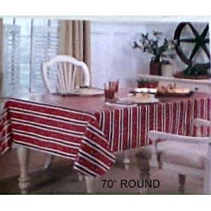  PAULA DEEN ROUND TABLE CLOTH [70 DIAMETER]: Kitchen 