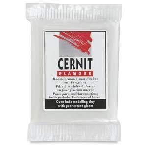 Cernit Polymer Clay   Metallic Pearl White, 2 oz, Cernit Polymer Clay 