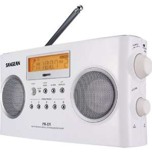  T52435   White Portable Radio with Digital Tuning and RDS 