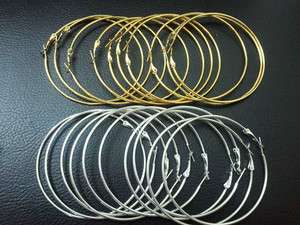 NEW Mix Gold Silver jewelry Findings Circle Basketball Wives Hoops 