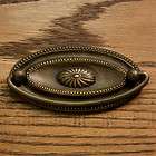 Oval Brass Drawer Pull   Large   Antique Brass