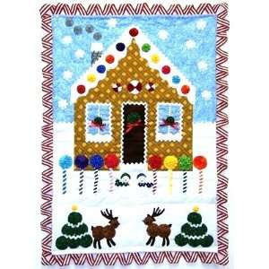  Lollipop Lane Wall Quilt Kit creatively embellished with 