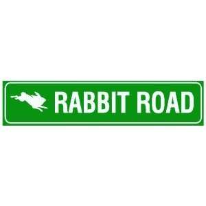 RABBIT ROAD pet zoo breed farm street sign