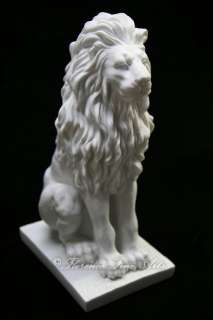 Large Aggressive Lion King Sitting Statue Vittoria  