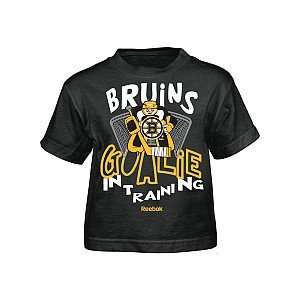  Reebok Boston Bruins Toddler Goalie in Training T Shirt 