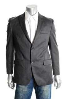 Alfani NEW Mens Suit Jacket Gray Wool 40R  