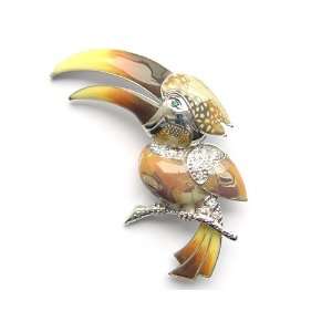   Bird on Branch Crystal Rhinestone Fashion Jewelry Pin Brooch Jewelry