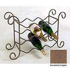 Three Bottle Wine Rack Table Top Stand Branch Theme New  
