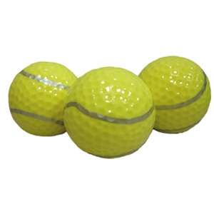 New Yellow Tennis Ball Design Golf Balls Novelty GIft  