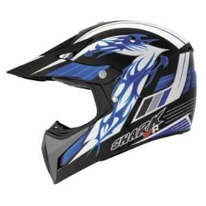  Shark SXR Motorcycle Helmet   Crew Line Black/Blue Sports 