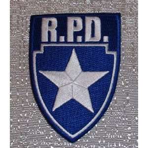  RESIDENT EVIL R.P.D. Silver Star Blue Logo Shield PATCH 