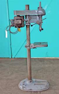 WALKER TURNER 15 FLOOR MODEL SINGLE PHASE DRILL PRESS with DRILL 