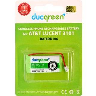 Duogreen Cordless Telephone Battery for AT&T/Lucent 3101, 3111,BT 8001 