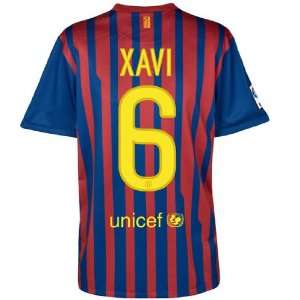   Xavi Barcelona 11/12 Home Soccer Jersey Size XLarge 
