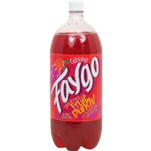 Faygo Fruit Punch soda pop 2 liter plastic bottle  Grocery 