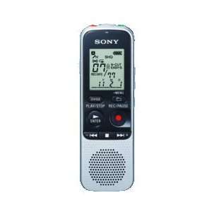  Sony Digital Voice Recorder Silver 2Gb Lcd Display Capture 