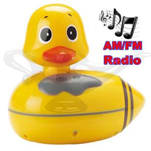 Floating Duck Waterproof AM FM Bath Shower Radio Gift 5032331018657 