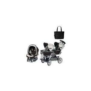   Peg Perego Duette SW Stroller with one Car Seat and a Diaper Bag: Baby