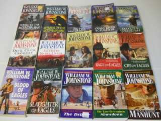 56 William W. Johnstone Western Paperback Books ~ First/Last Mountain 