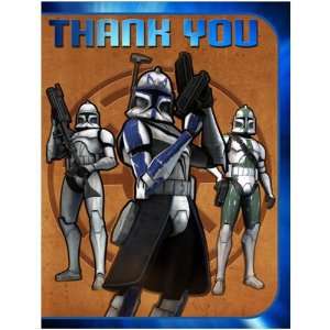   Star Wars The Clone Wars Thank You Cards (8 count) 